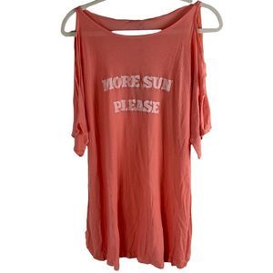 Wildfox Couture More Sun Please Cold Shoulder Tunic.
